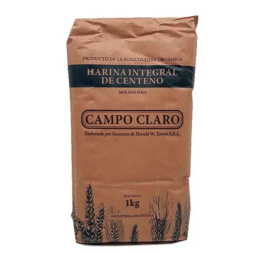 HARINA DE CENTENO CAMPO CLARO • 1 kg