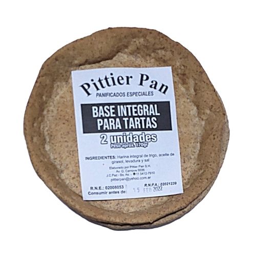 PITTIER PAN BASE PARA TARTAS CON SAL 2U